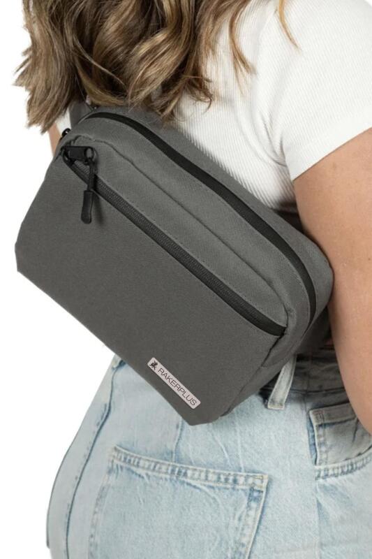 Rakerplus Gri Unisex Minimal 21x15x5 cm Bel ve Göğüs Çantası - 7