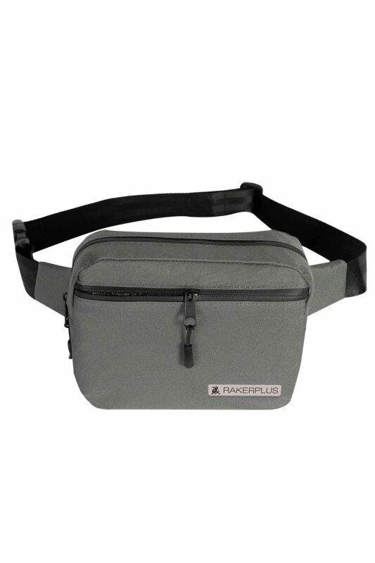 Rakerplus Gri Unisex Minimal 21x15x5 cm Bel ve Göğüs Çantası - 9