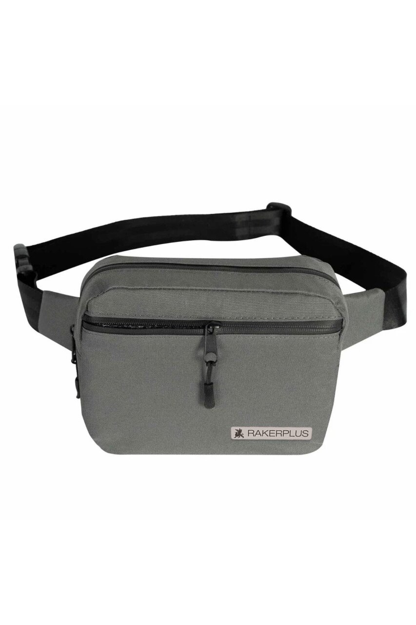 Rakerplus Gri Unisex Minimal 21x15x5 cm Bel ve Göğüs Çantası - 9