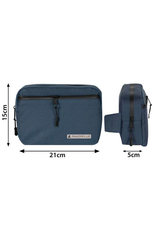 Rakerplus Lacivert Unisex Minimal 21x15x5 cm Bel ve Göğüs Çantası - 4