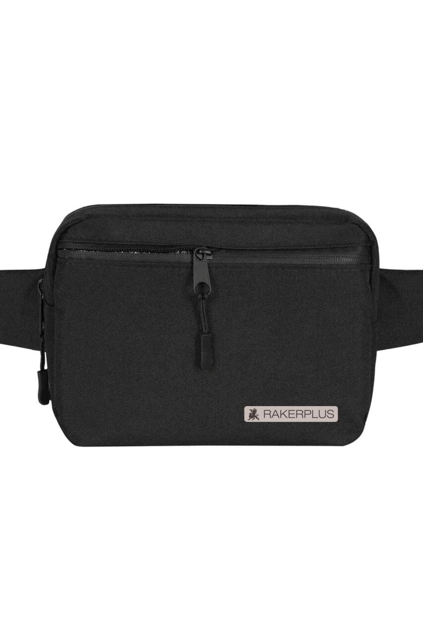 Rakerplus Siyah Unisex Minimal 21x15x5 cm Bel ve Göğüs Çantası - 2