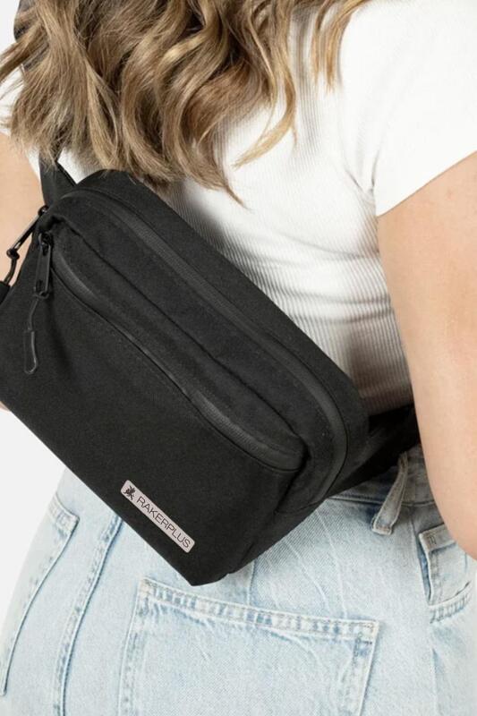 Rakerplus Siyah Unisex Minimal 21x15x5 cm Bel ve Göğüs Çantası - 6