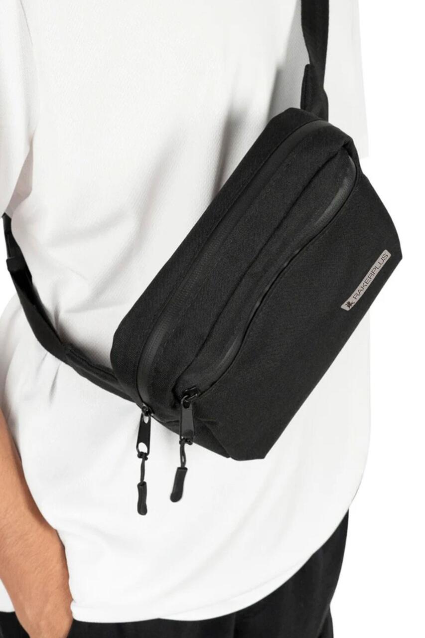 Rakerplus Siyah Unisex Minimal 21x15x5 cm Bel ve Göğüs Çantası - 7