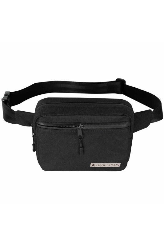 Rakerplus Siyah Unisex Minimal 21x15x5 cm Bel ve Göğüs Çantası - 8