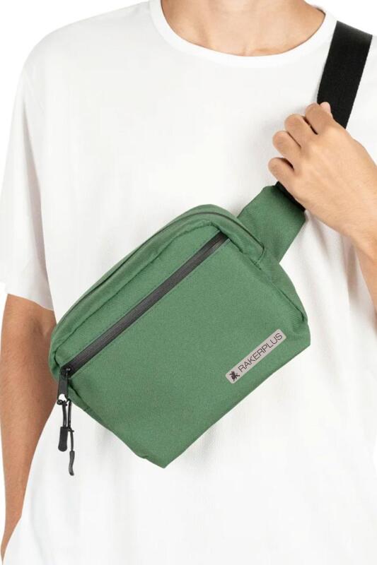 Rakerplus Yeşil Unisex Minimal 21x15x5 cm Bel ve Göğüs Çantası - 5