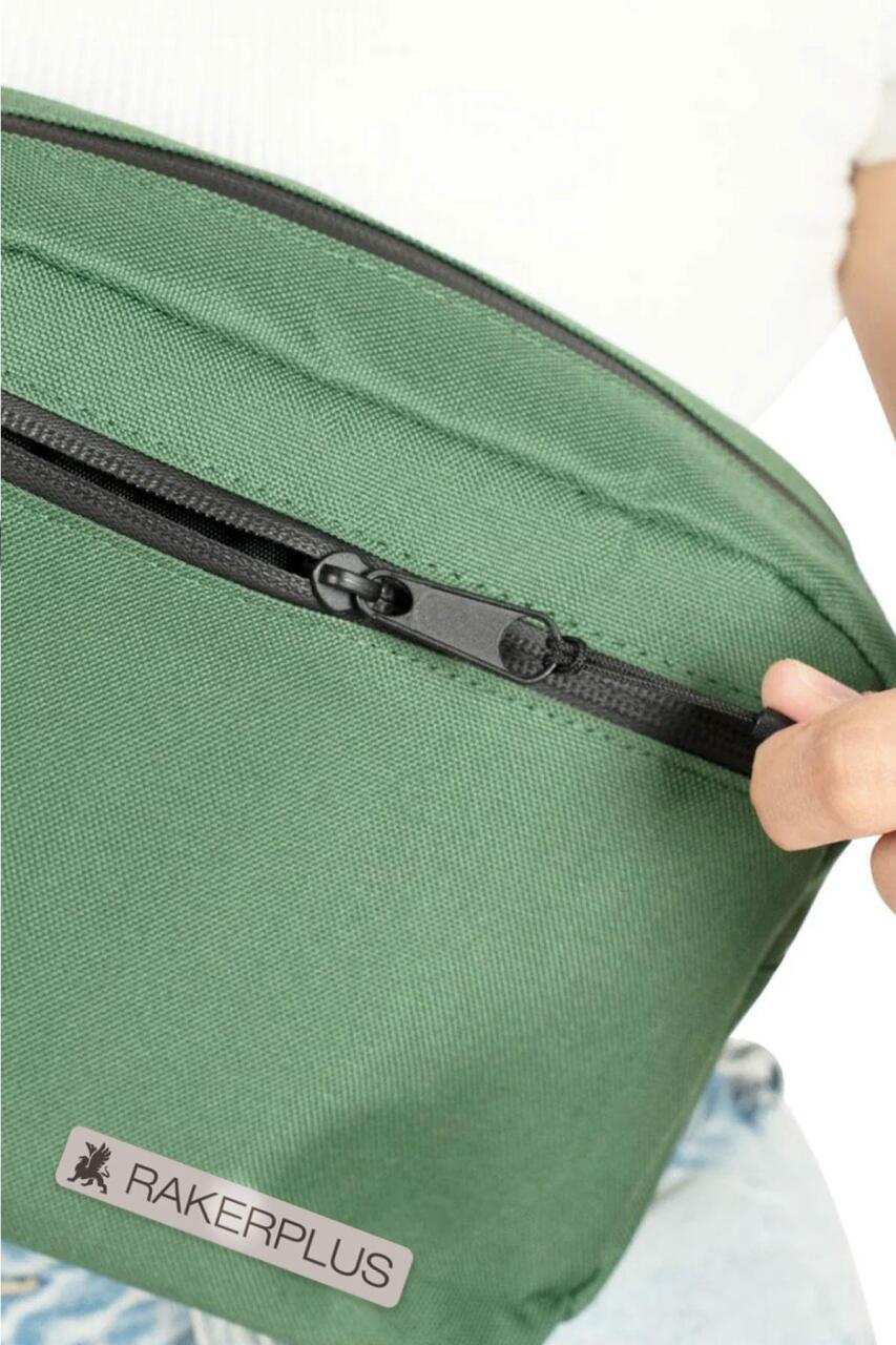 Rakerplus Yeşil Unisex Minimal 21x15x5 cm Bel ve Göğüs Çantası - 8