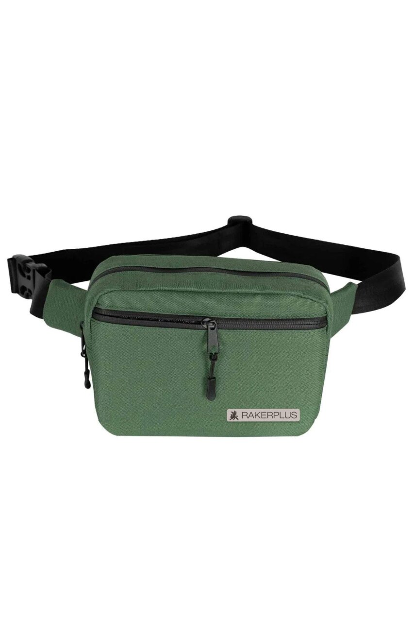 Rakerplus Yeşil Unisex Minimal 21x15x5 cm Bel ve Göğüs Çantası - 9
