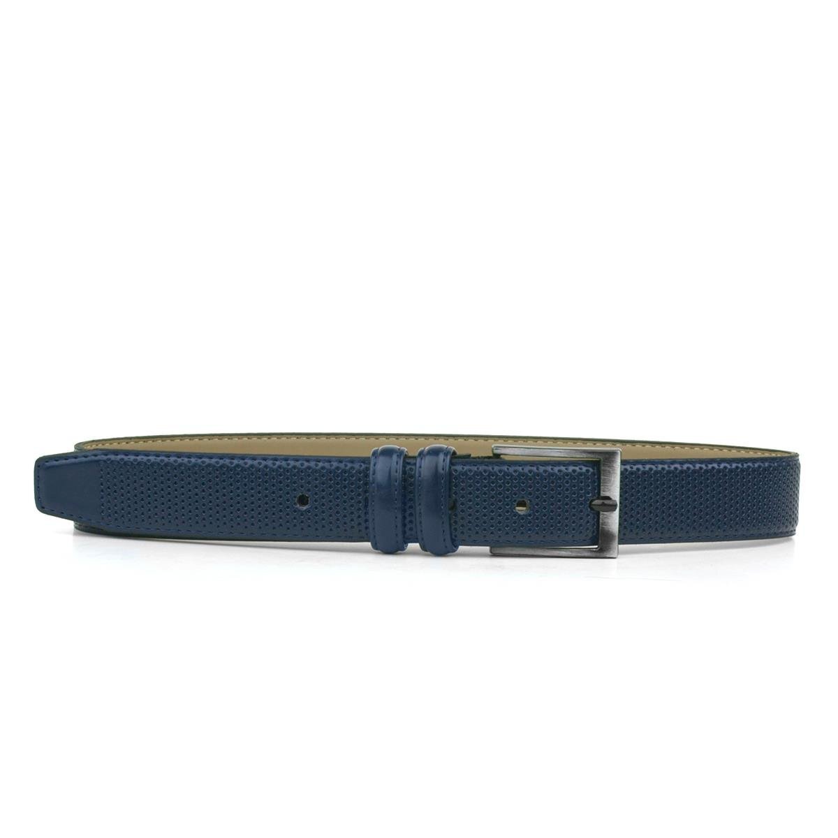 Lacivert Klasik Metal Tokalı Rugan Erkek Çocuk Kemer - 2