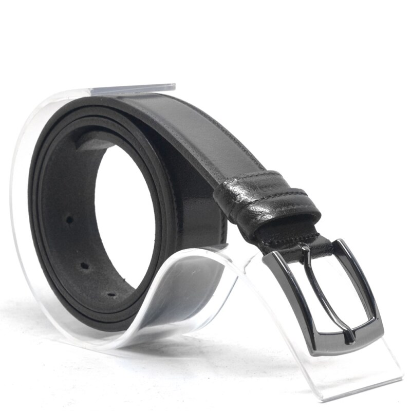 Rakerplus Hakiki Deri Siyah Casual Erkek Çocuk Kemer - Rakerplus