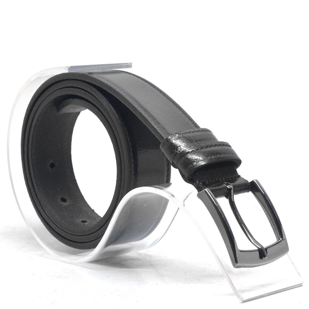 Rakerplus Hakiki Deri Siyah Casual Erkek Çocuk Kemer - 1