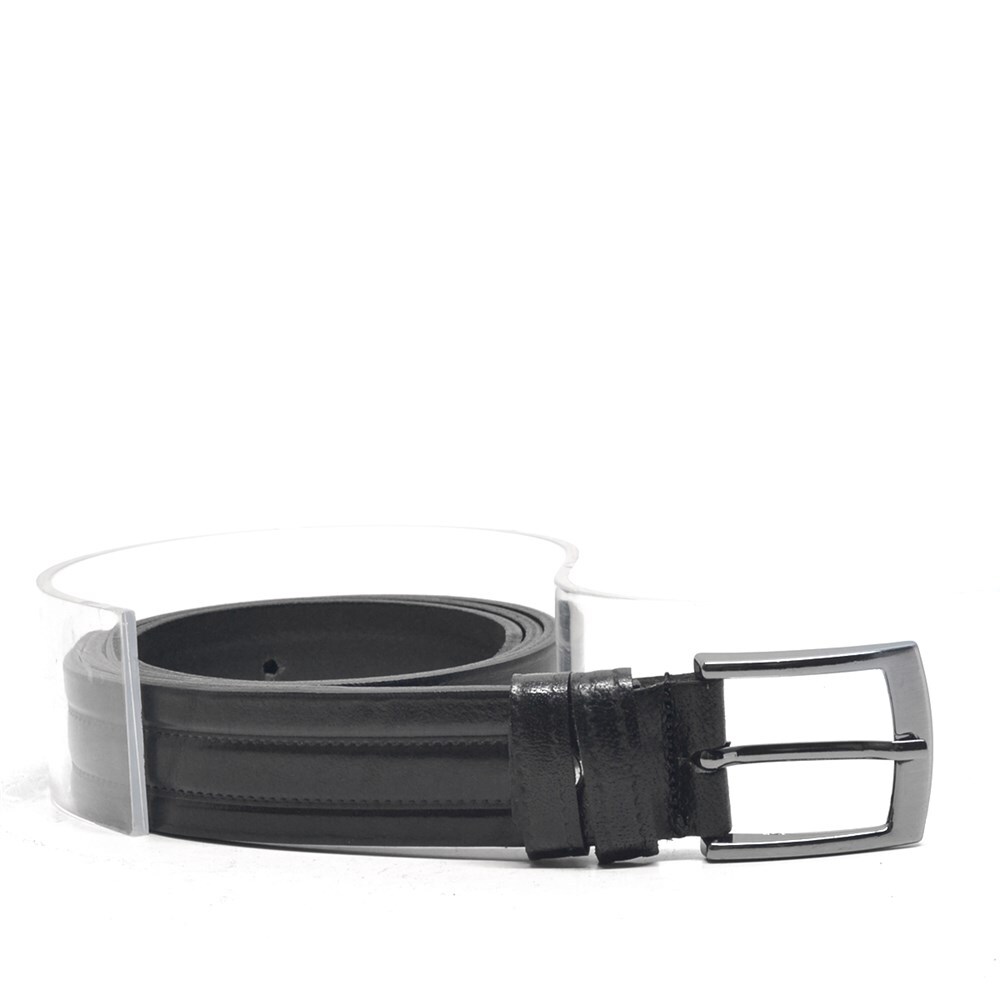 Rakerplus Hakiki Deri Siyah Klasik Erkek Çocuk Kemer - 2