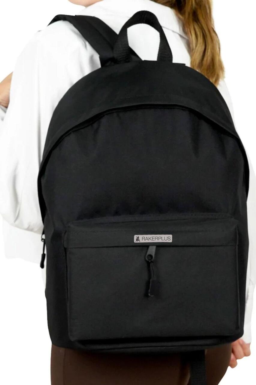 Rakerplus Siyah 42x29x14 cm Unisex Klasik Sırt Okul Çantası - 5