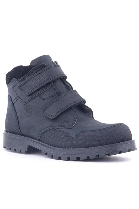 Rakerplus Pixel Genuine Leather Black Nubuck Velcro Boys' Boots - Rakerplus