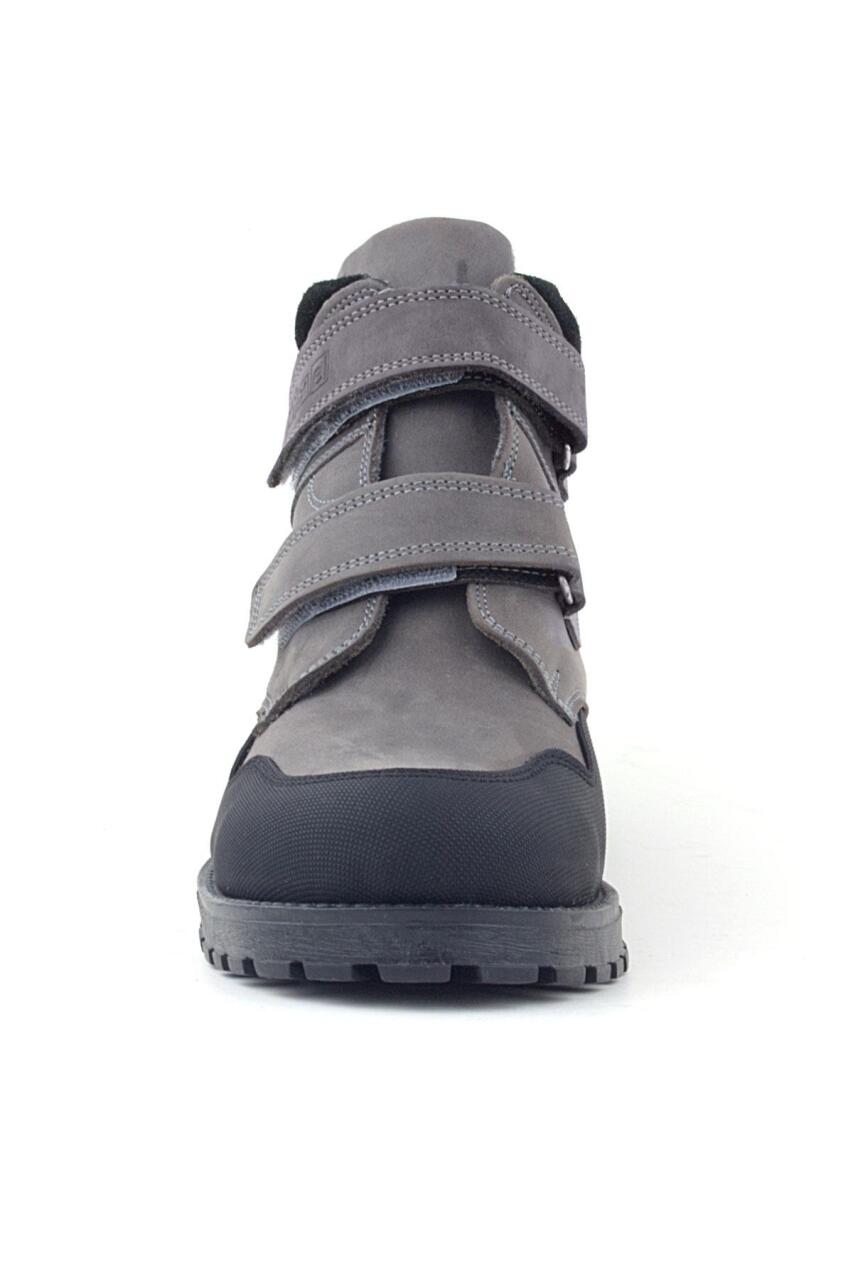 Rakerplus Pixel Genuine Leather Grey Velcro Boys' Boots - 3