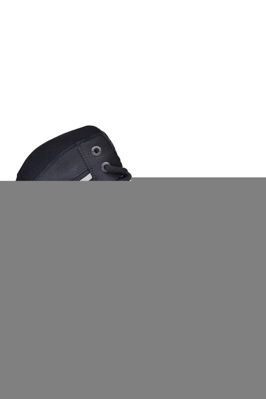 حذاء مشي للأطفال من راكر بلاس مصنوع من الجلد الطبيعي باللون الأسود برباط وسحّاب - 2