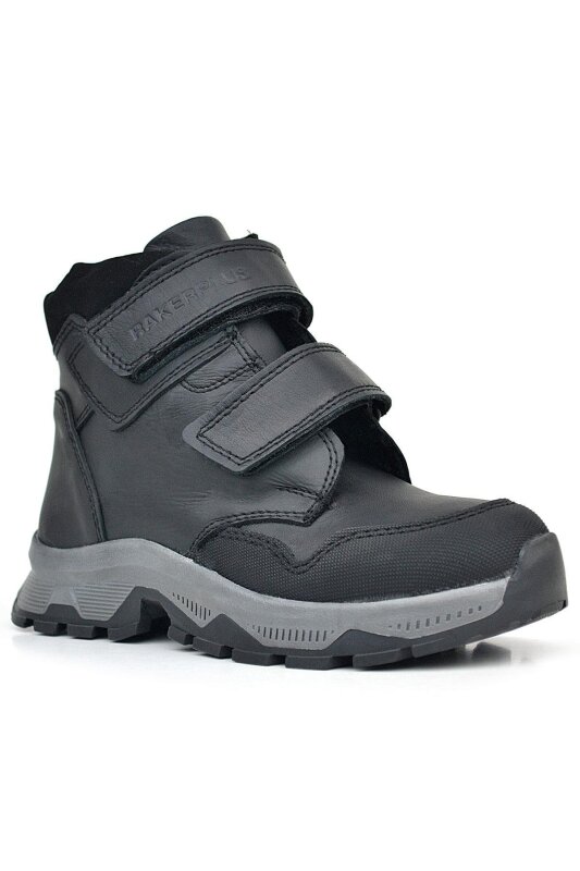 Rakerplus Trekking Genuine Leather Black Velcro Boys' Boots - Rakerplus