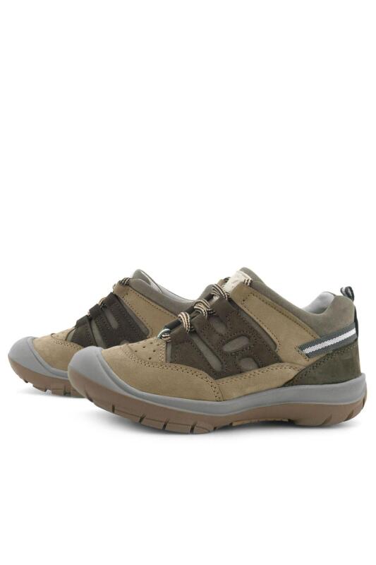 Rakerplus Hakiki Deri Vizon Kahverengi Bağcıklı Çocuk Outdoor Ayakkabı - 6