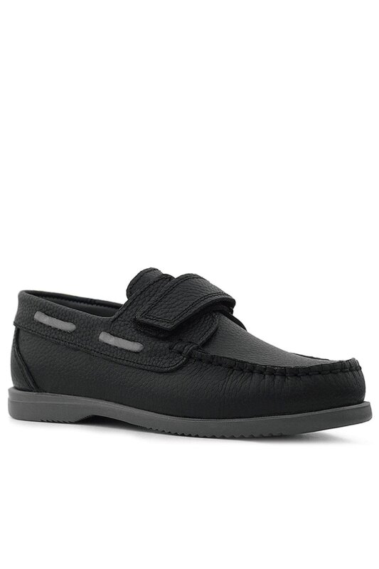 حذاء راكير بلاس سيمورج من الجلد الطبيعي باللون الأسود للأولاد - 2