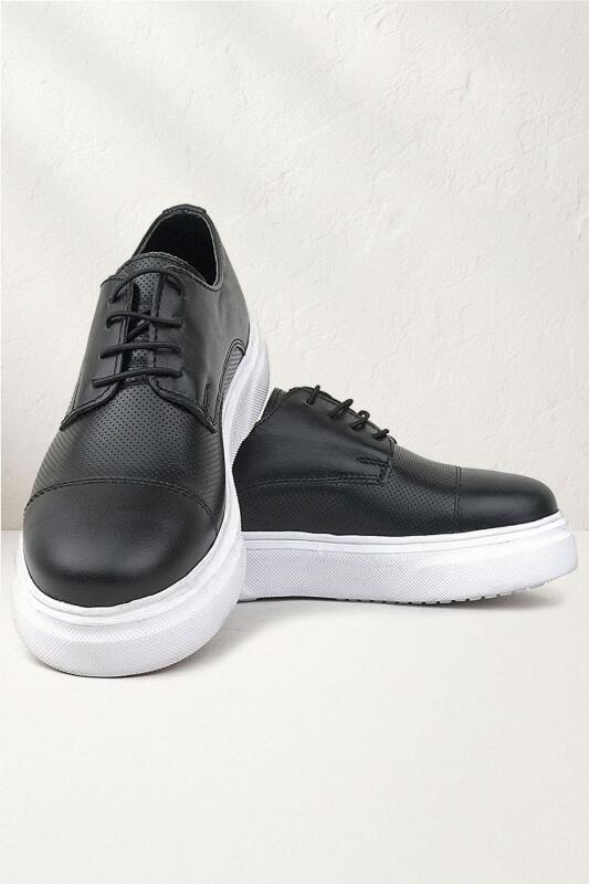 حذاء كلاسيكي للأطفال من راكر بلس، أسود، بنعل خفيف - Rakerplus