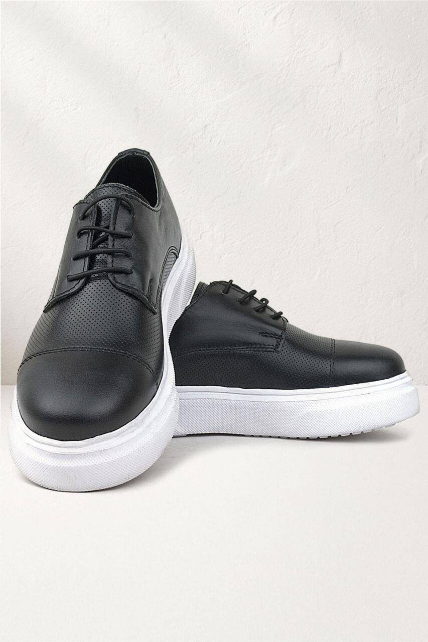 Rakerplus Siyah Yüksek Hafif Taban Çocuk Klasik Ayakkabı - 1