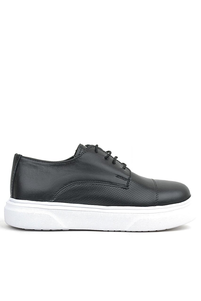 Rakerplus Siyah Yüksek Hafif Taban Çocuk Klasik Ayakkabı - 3