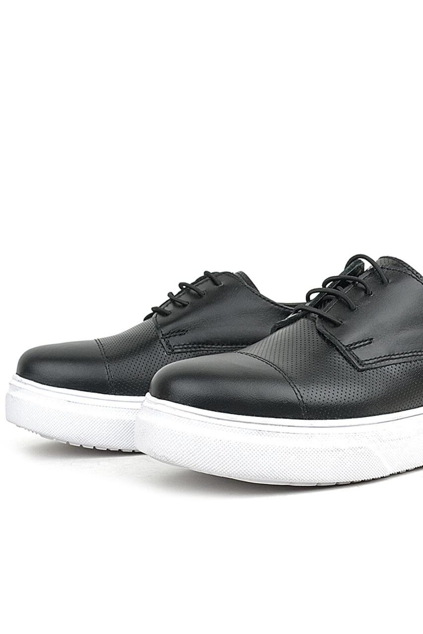 Rakerplus Siyah Yüksek Hafif Taban Çocuk Klasik Ayakkabı - 8