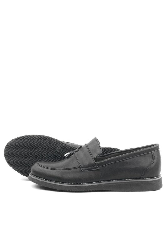 Rakerplus Siyah Mat Loafer Klasik Çocuk Ayakkabısı - 5