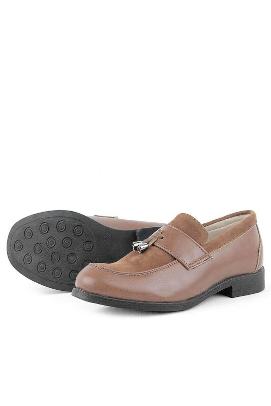 Rakerplus Taba Klasik Loafer Erkek Çocuk Ayakkabı - 3