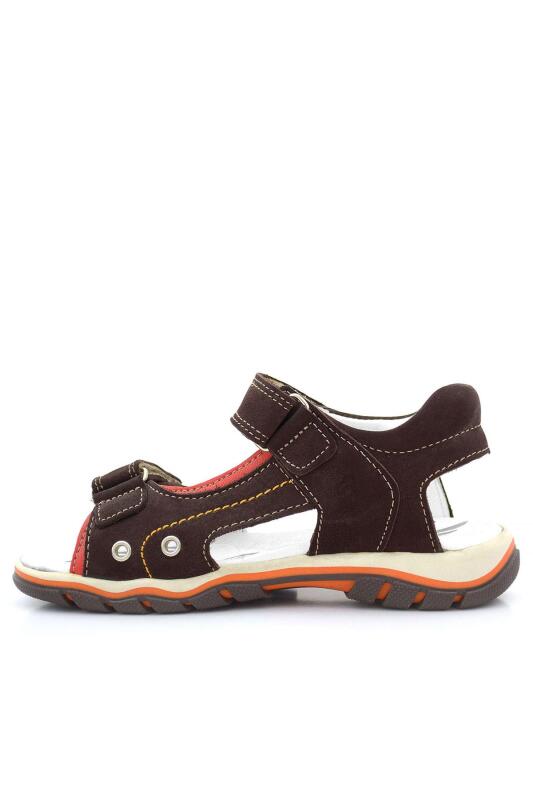 Rakerplus Hakiki Deri Kahverengi Cırtlı Erkek Çocuk Sandalet - 4