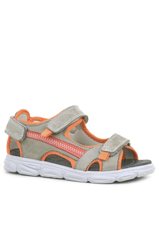 Genuine Leather Sand Orange Kids' Sandal Shoes - Rakerplus