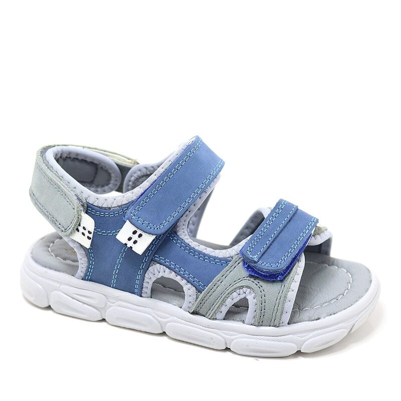 Rakerplus Wisps Genuine Leather Grey Blue Kids' Sandals - Rakerplus