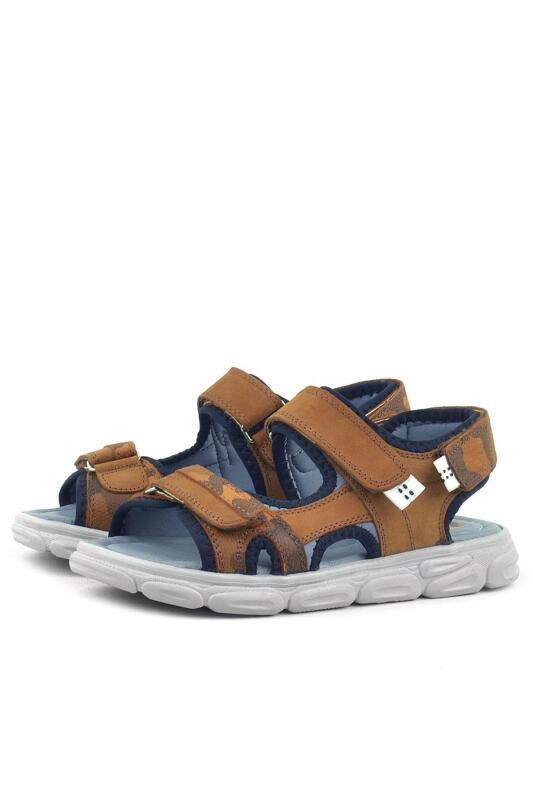 Rakerplus Wisps Genuine Leather Tan Camouflage Kids' Sandals - 4