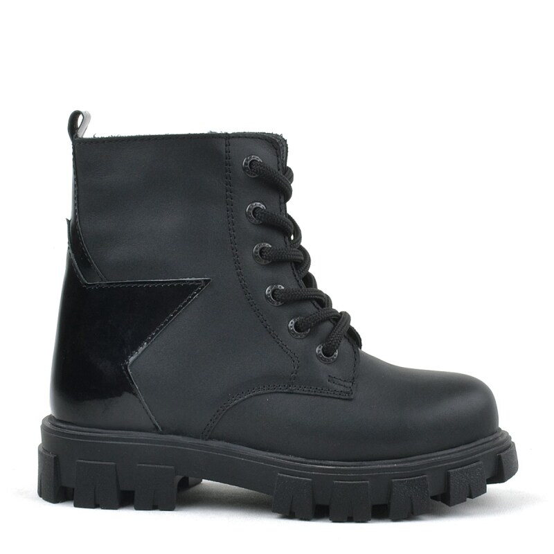 Rakerplus Siyah Yıldız Detaylı Kız Çocuk Bot - 2