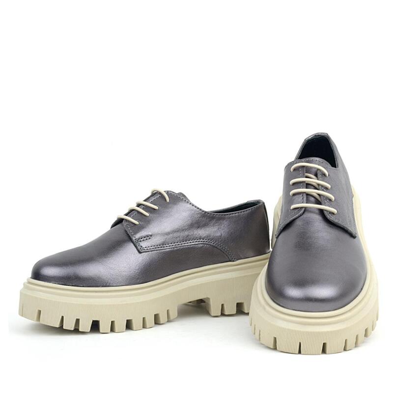 حذاء أوكسفورد كاجوال برباط من الجلد الطبيعي من راكر بلاس بلاتينيوم - 6