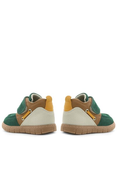 Rakerplus Hakiki Deri Yeşil Taba Cırt Cırtlı Bebek Bot - 9