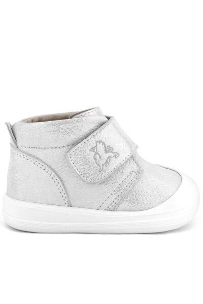 Rakerplus Yoohoo Hakiki Deri Beyaz Simli Cırtlı Unisex Bebek Bot - 3