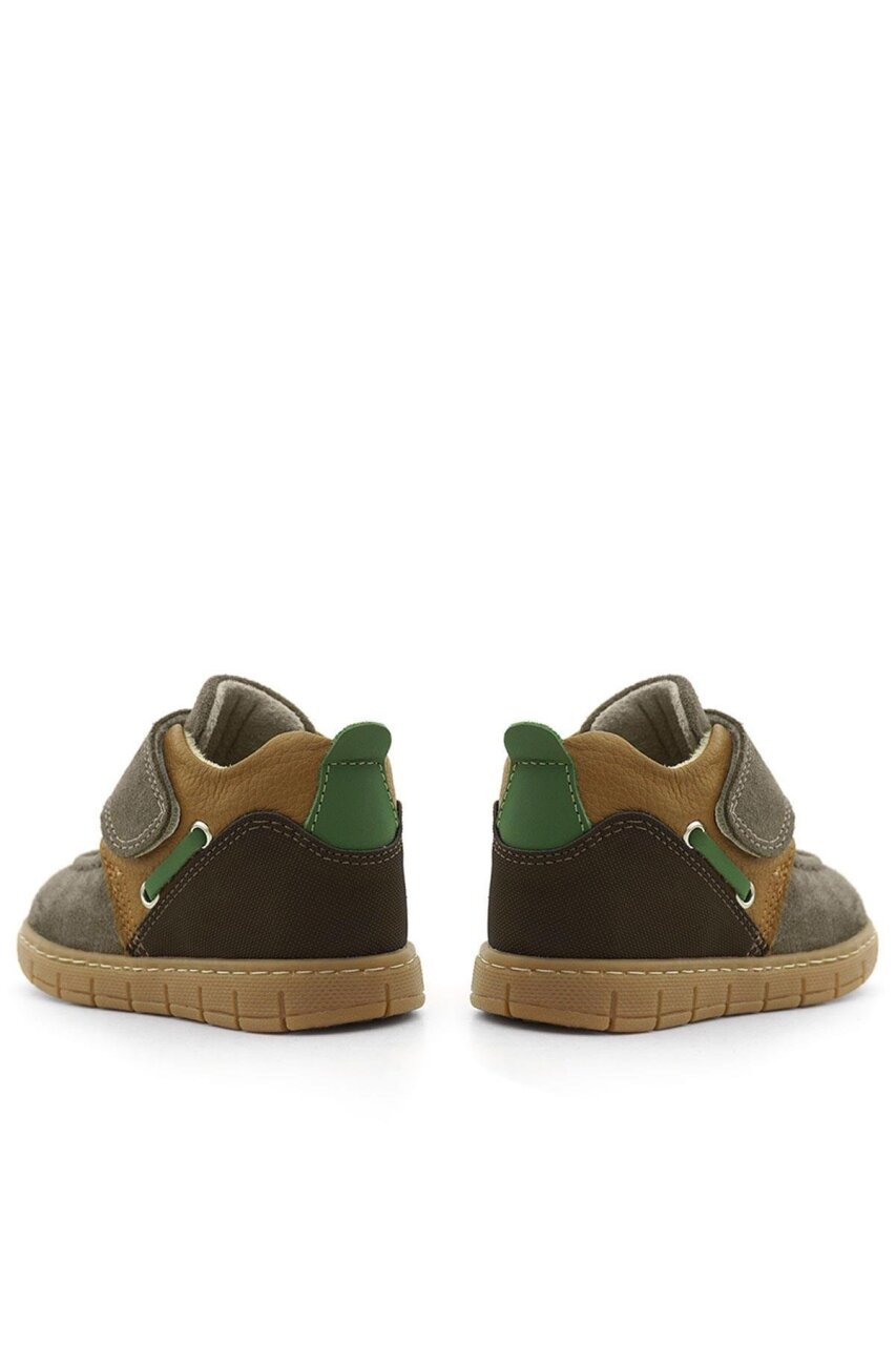 Rakerplus Hakiki Deri Kum Kahve Cırt Cırtlı Bebek Bot - 9