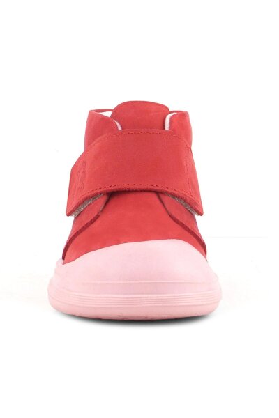 حذاء Yoohoo من الجلد الطبيعي بنقشة زهرة الرمان الوردية للفتيات الصغيرات من Rakerplus - 3