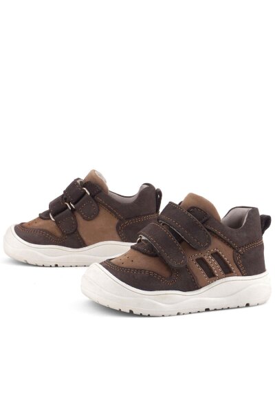 حذاء رياضي للأطفال من الجلد الطبيعي من راكر بلاس شاجي، بني - 14