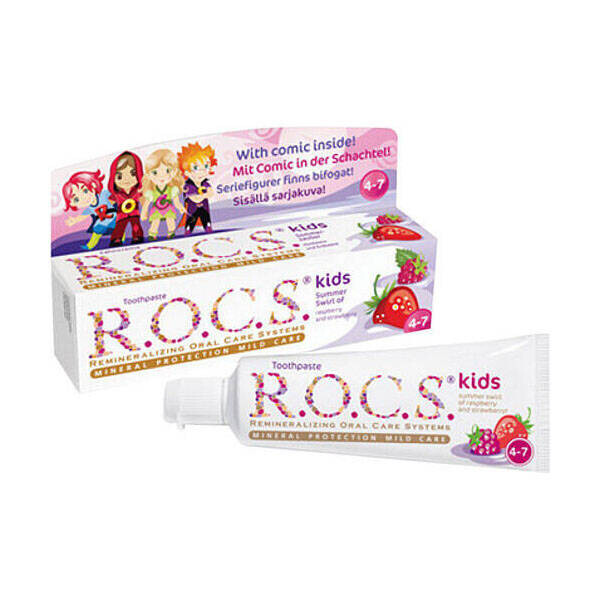 R.O.C.S.Kids Diş Macunu 4-7 Yaş 35 ml Ahududu - R.O.C.S.