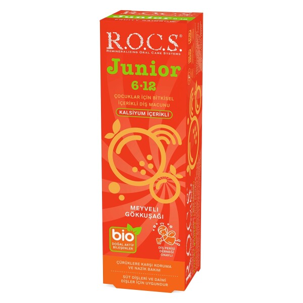 R.O.C.S. Junior Diş Macunu 6-12 Yaş 60 ml Meyveli Gökkuşağı - R.O.C.S.