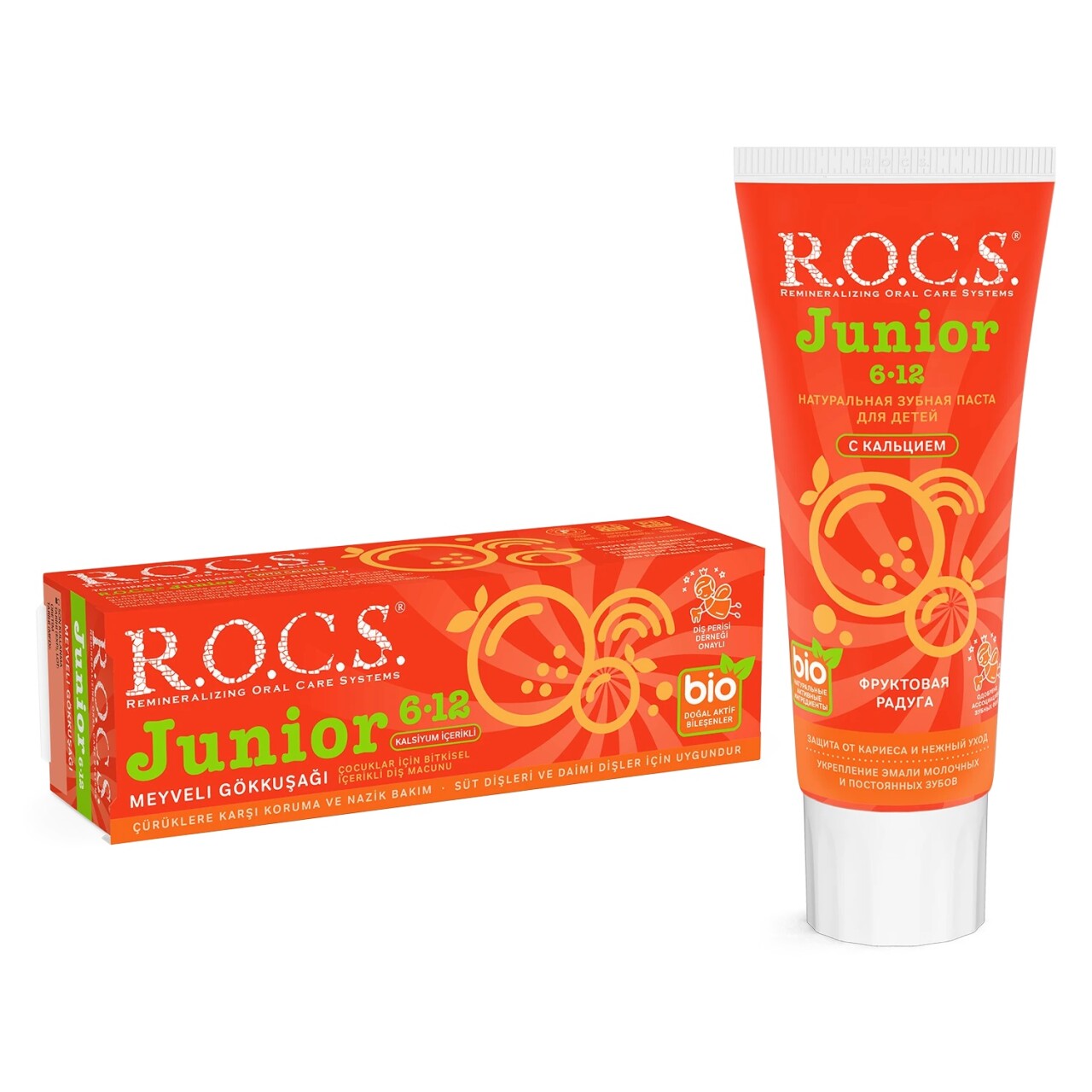 R.O.C.S. Junior Diş Macunu 6-12 Yaş 60 ml Meyveli Gökkuşağı - 3
