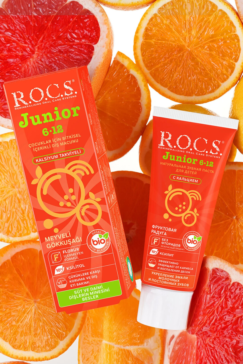 R.O.C.S. Junior Diş Macunu 6-12 Yaş 60 ml Meyveli Gökkuşağı - 4