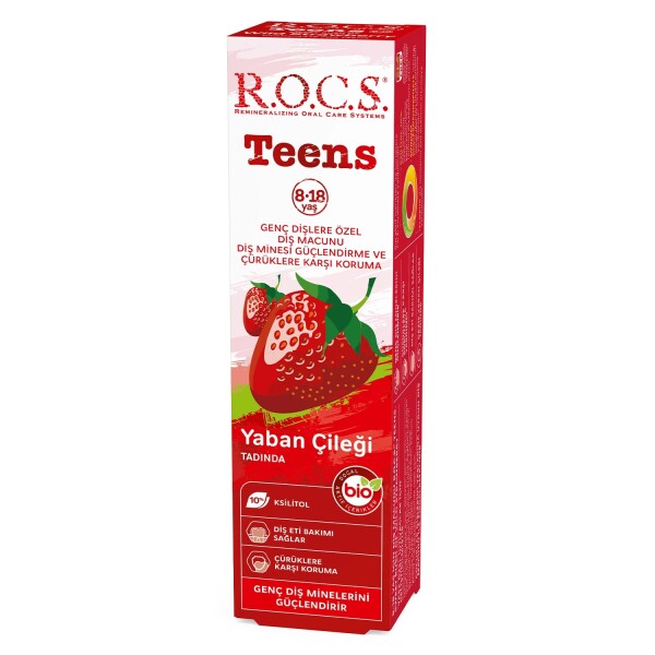 R.O.C.S. Teen Yaban Çileği Diş Macunu 8-18 Yaş 60 ml - R.O.C.S.