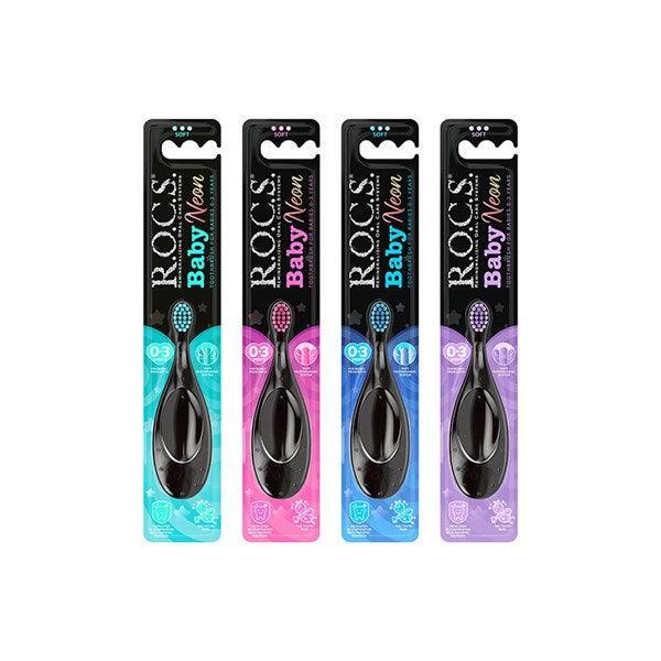R.O.C.S.Baby Neon Ekstra Soft Diş Fırçası 0-3 Yaş - 1
