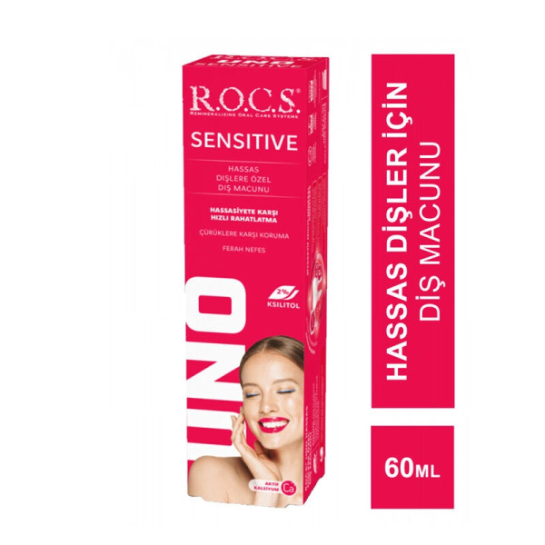 R.O.C.S.Uno Sensitive Hassas Dişlere Özel Diş Macunu 60 ml - R.O.C.S.