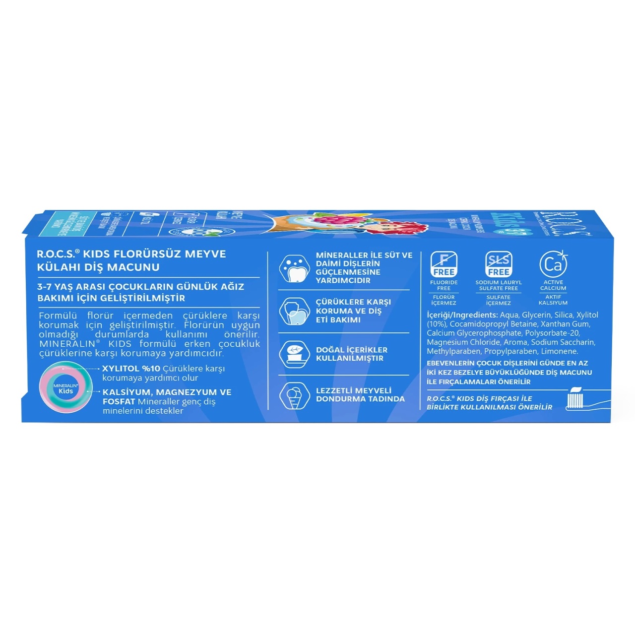معجون أسنان للأطفال من 3 إلى 7 سنوات من R.O.C.S.، بنكهة الفواكه المخروطية، 35 مل - 4