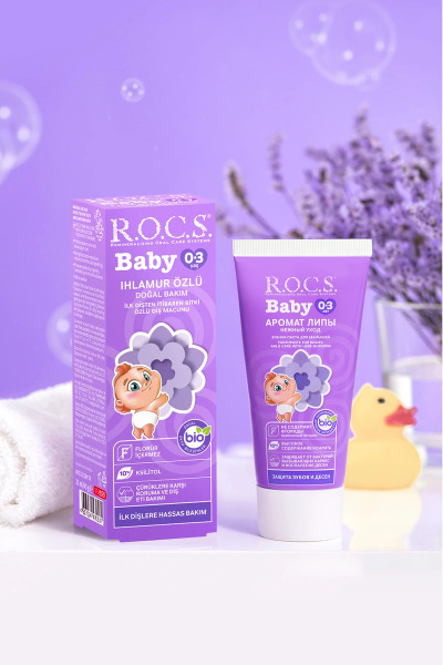 R.O.C.S.Baby Diş Macunu 0-3 Yaş 35 ml Ihlamur - 4