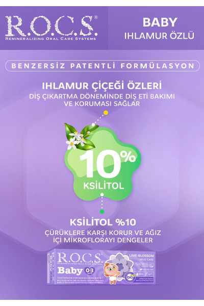 R.O.C.S.Baby Diş Macunu 0-3 Yaş 35 ml Ihlamur - 5