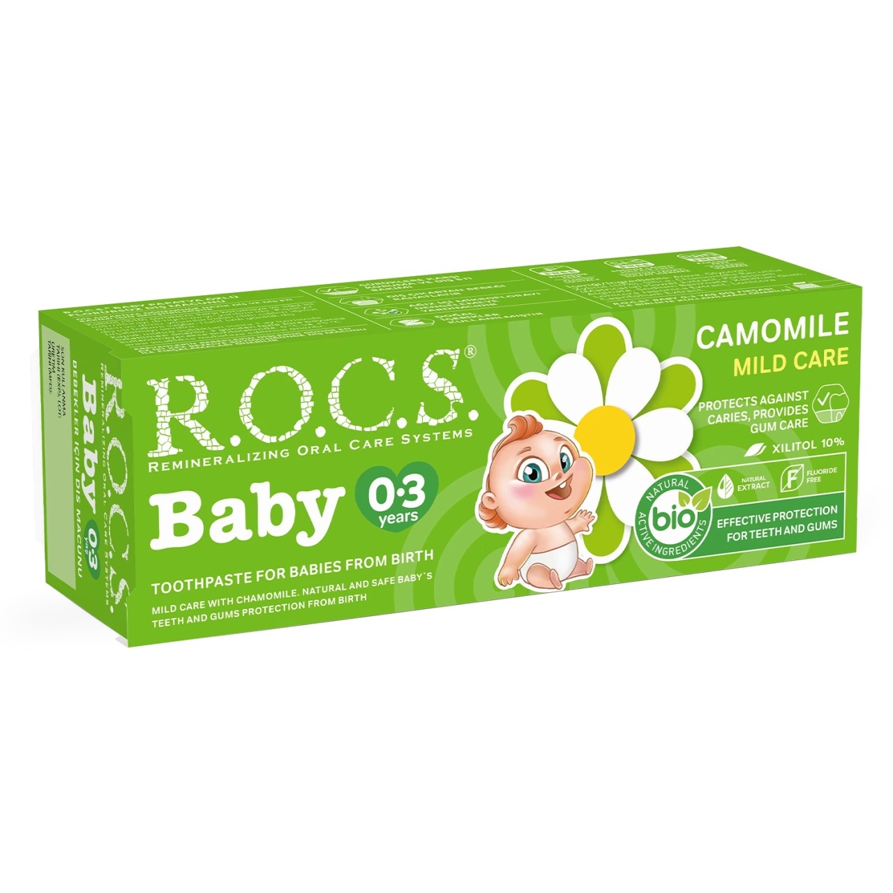 R.O.C.S.Baby Diş Macunu 0-3 Yaş 35 ml Papatya - 2